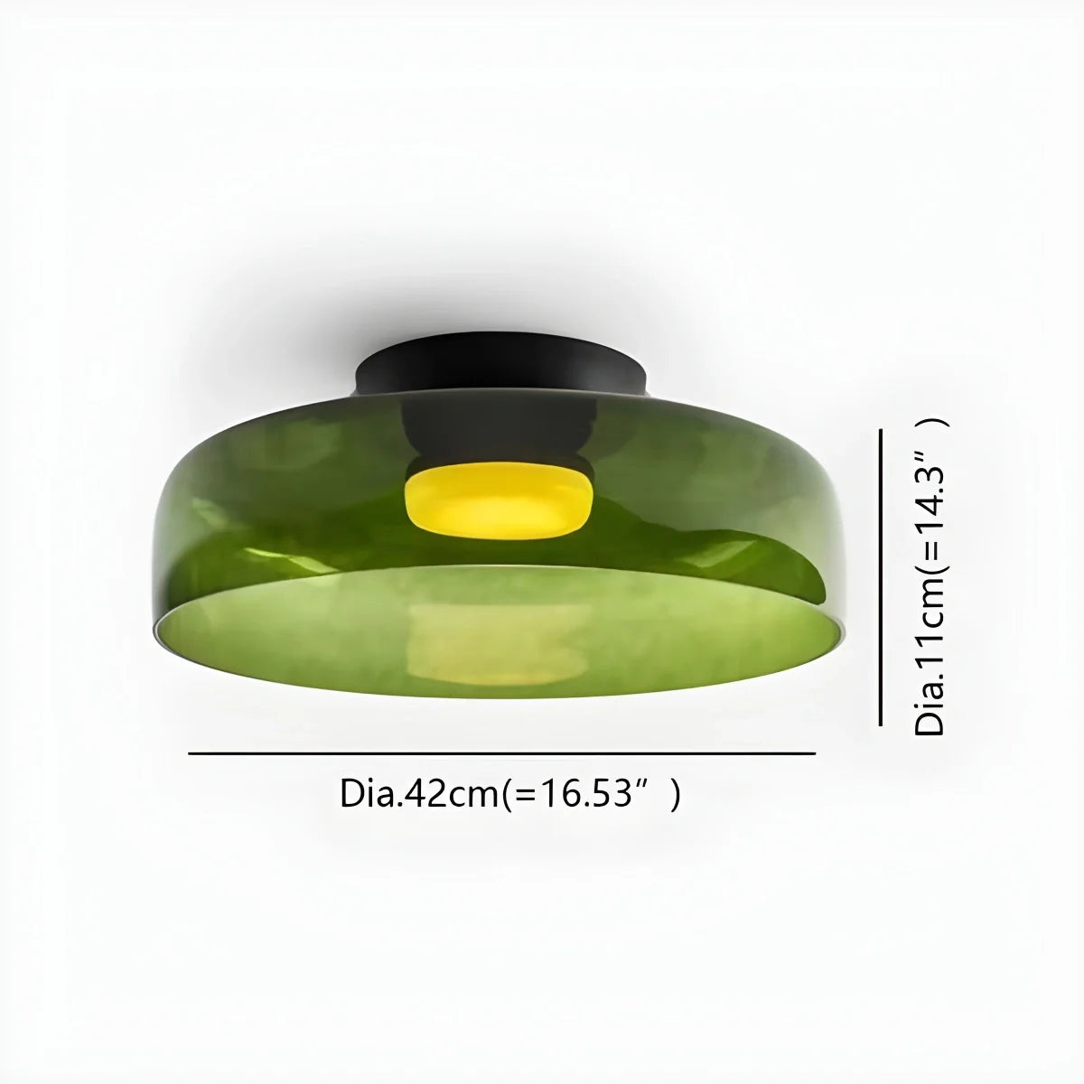 Nuvlight Colored Glass Ceiling Light