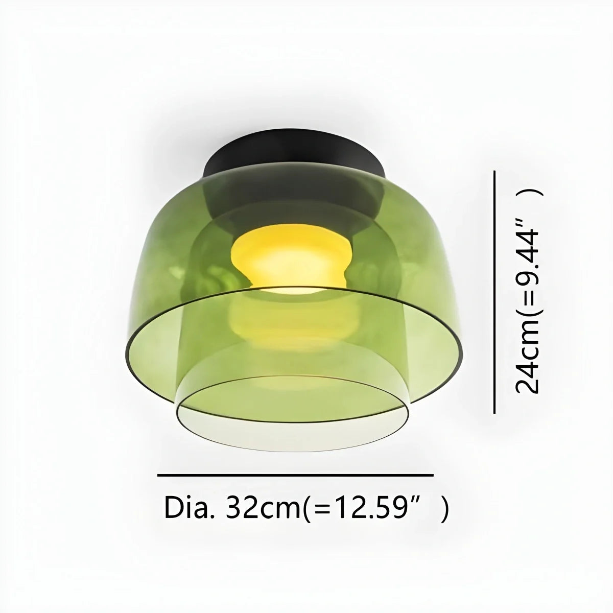 Nuvlight Colored Glass Ceiling Light