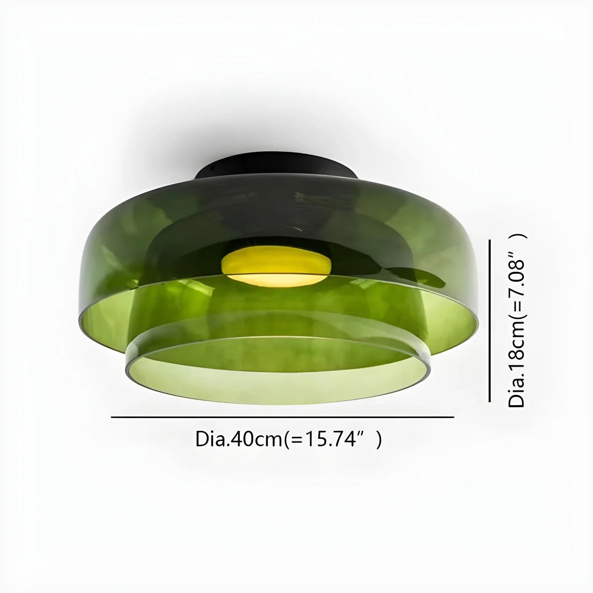 Nuvlight Colored Glass Ceiling Light
