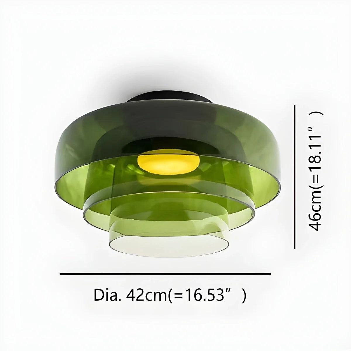 Nuvlight Colored Glass Ceiling Light