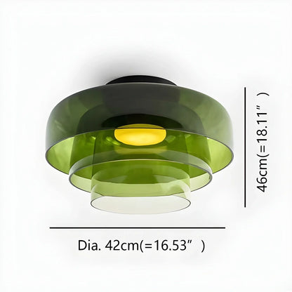 Nuvlight Colored Glass Ceiling Light