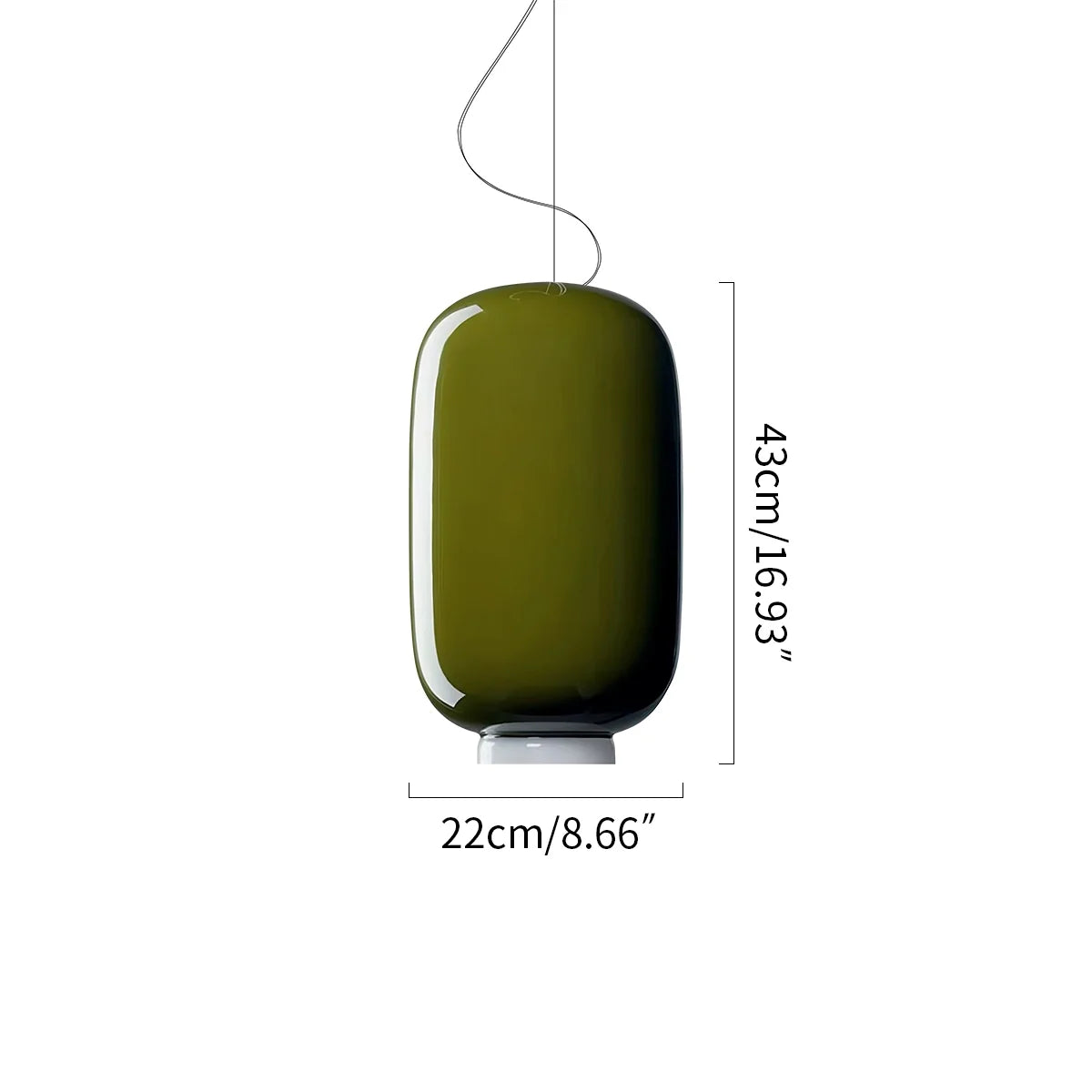 Tinted Glass Pendant Light for Kitchen Island