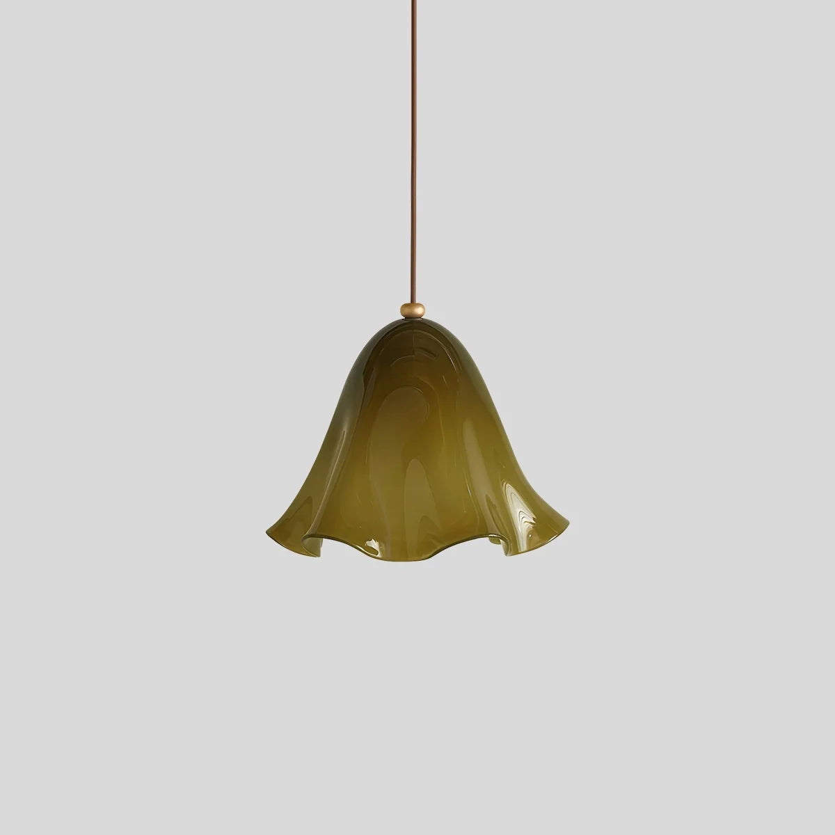 Floral Glass Pendant Light for Dining Room
