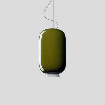 Nuvlight Modern Colored Glass Lantern Pendant Light Style C Warm Light