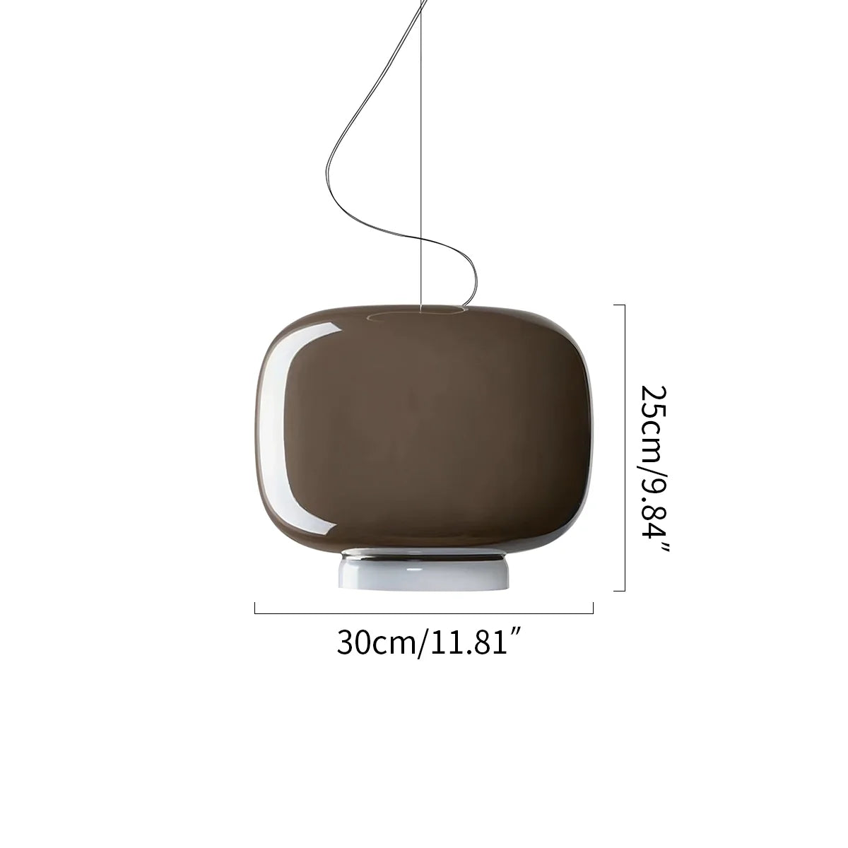 Modern Tinted Glass Lantern - Artistic Colored Pendant Light for Kitchen Island & Bar