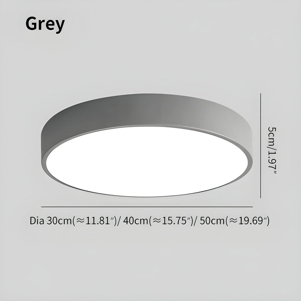 Modern Macaron Ceiling Light - Minimalist Circular LED Flush Mount for Nursery & Playroom
