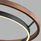 Haloa Minimalist Ring Pendant - Modern LED Circular Chandelier for Living Room & Foyer