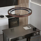 Haloa Minimalist Ring Pendant - Modern LED Circular Chandelier for Living Room & Foyer