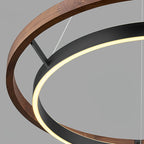 Haloa Minimalist Ring Pendant - Modern LED Circular Chandelier for Living Room & Foyer