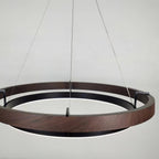 Haloa Minimalist Ring Pendant - Modern LED Circular Chandelier for Living Room & Foyer