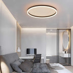 Nordic Halo Ceiling Light - Minimalist Circular LED Flush Mount for Bedroom & Nursery