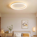 Nordic Halo Ceiling Light - Minimalist Circular LED Flush Mount for Bedroom & Nursery