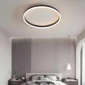 Nordic Halo Ceiling Light - Minimalist Circular LED Flush Mount for Bedroom & Nursery