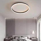 Nordic Halo Ceiling Light - Minimalist Circular LED Flush Mount for Bedroom & Nursery