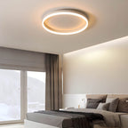 Nordic Halo Ceiling Light - Minimalist Circular LED Flush Mount for Bedroom & Nursery
