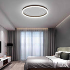 Nordic Halo Ceiling Light - Minimalist Circular LED Flush Mount for Bedroom & Nursery