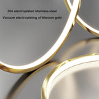 Grand Tiered Ring Chandelier - Modern Luxury Multi-Tier Lighting for Foyer & High Ceiling