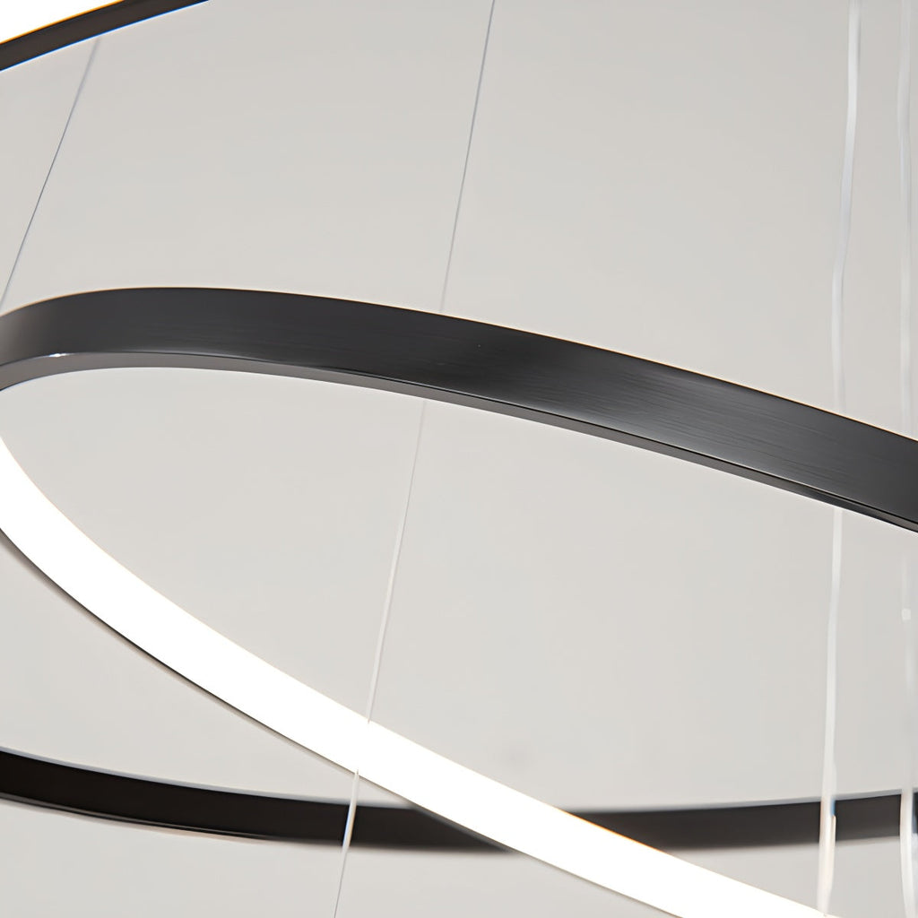 Grand Tiered Ring Chandelier - Modern Luxury Multi-Tier Lighting for Foyer & High Ceiling