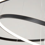 Grand Tiered Ring Chandelier - Modern Luxury Multi-Tier Lighting for Foyer & High Ceiling