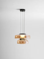 Levels Series Geometric Pendant - Modern Tiered Stacking Lamp for Dining Room & Kitchen