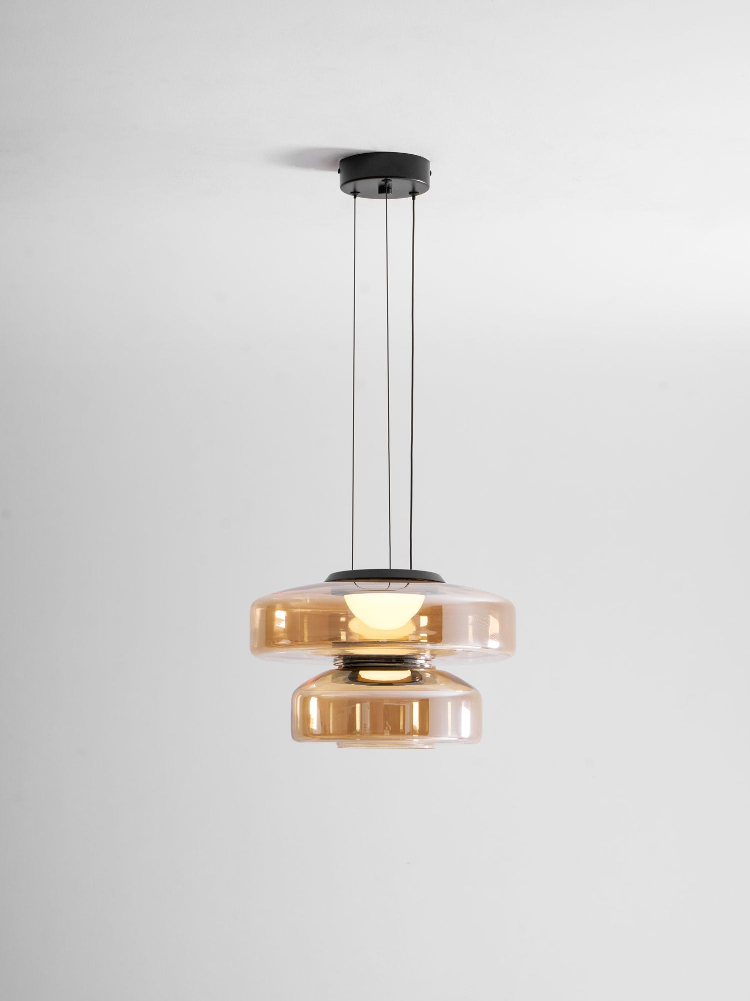 Levels Series Geometric Pendant - Modern Tiered Stacking Lamp for Dining Room & Kitchen