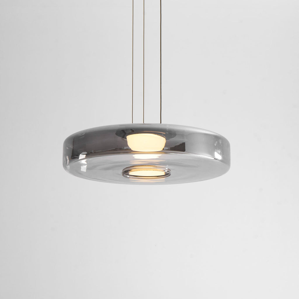 Levels Series Geometric Pendant - Modern Tiered Stacking Lamp for Dining Room & Kitchen