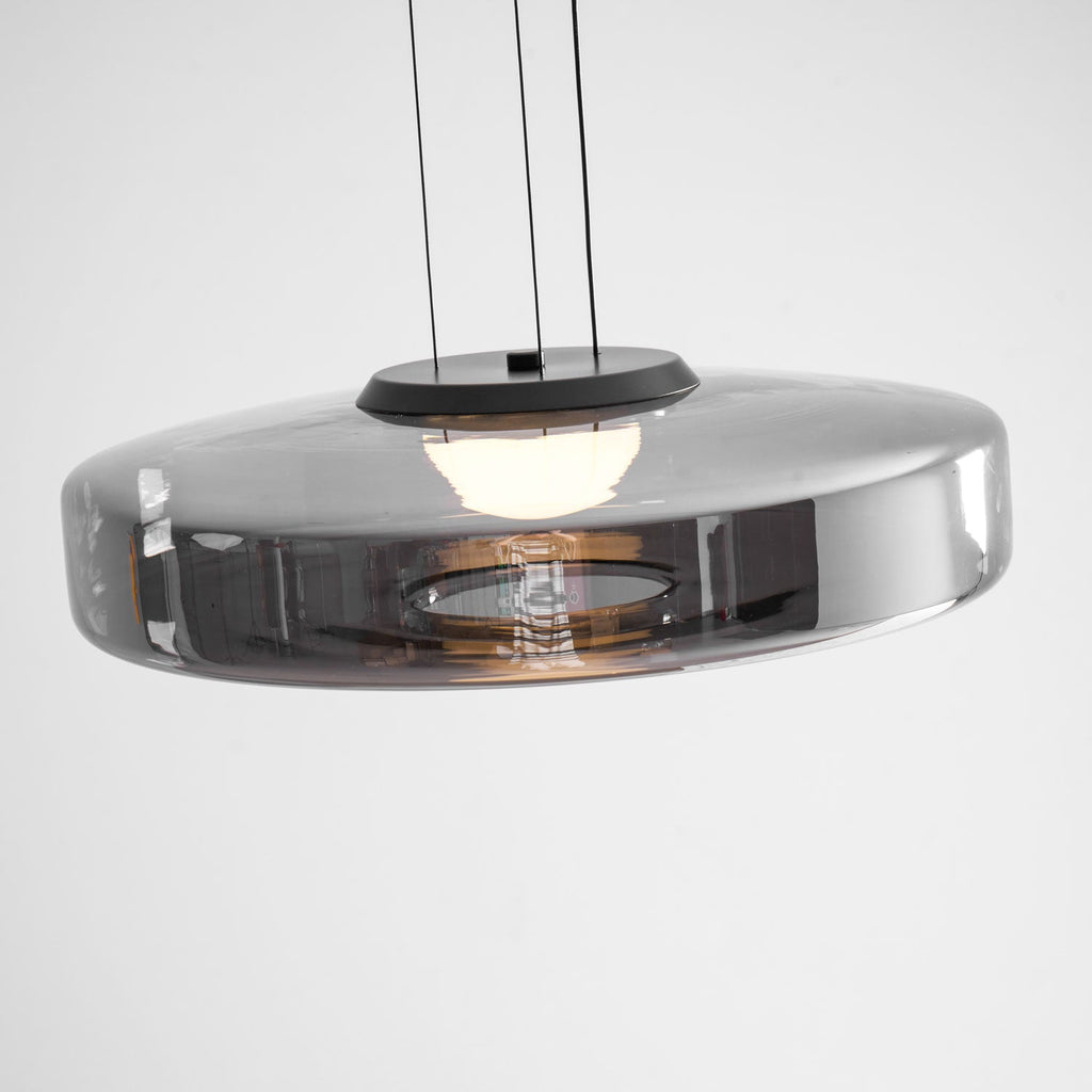 Levels Series Geometric Pendant - Modern Tiered Stacking Lamp for Dining Room & Kitchen