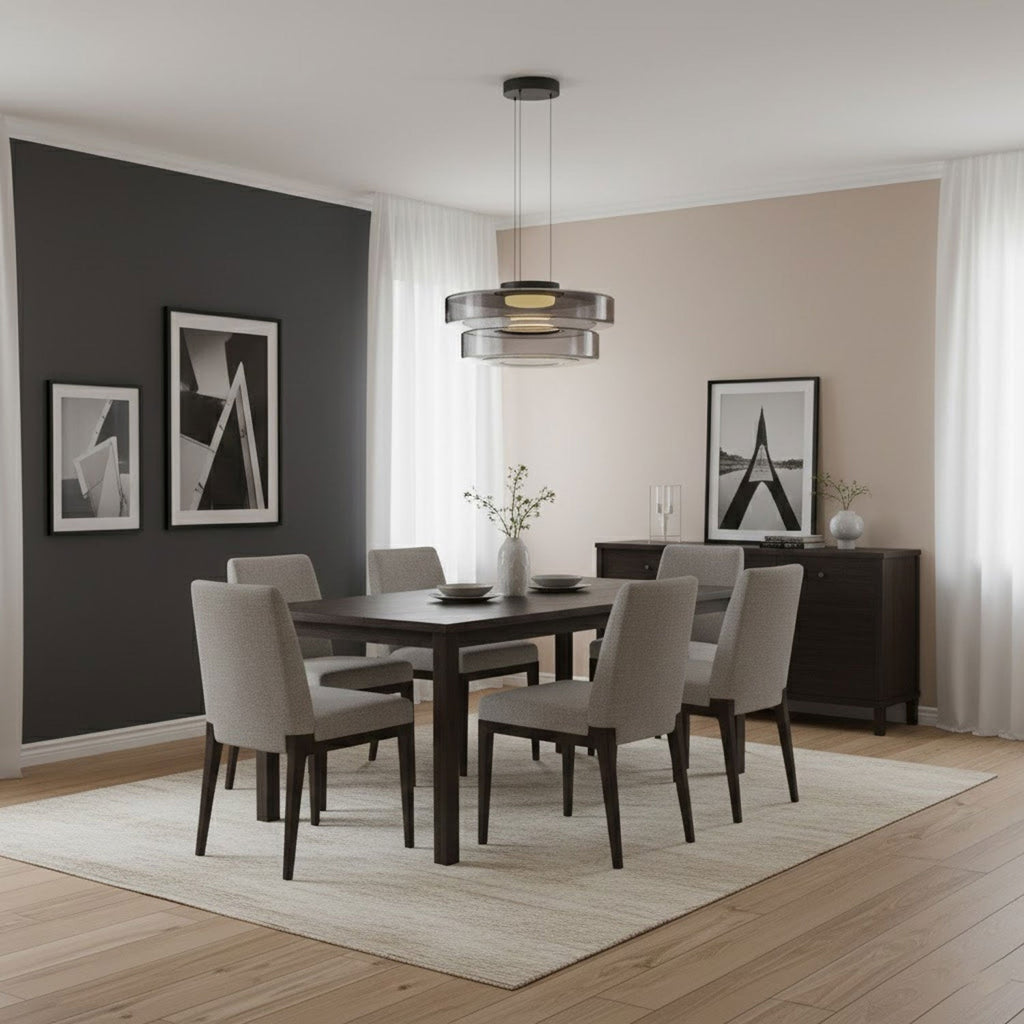 Levels Series Geometric Pendant - Modern Tiered Stacking Lamp for Dining Room & Kitchen