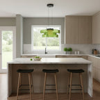 Levels Series Geometric Pendant - Modern Tiered Stacking Lamp for Dining Room & Kitchen