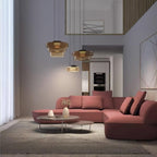 Levels Series Geometric Pendant - Modern Tiered Stacking Lamp for Dining Room & Kitchen