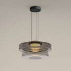 Levels Series Geometric Pendant - Modern Tiered Stacking Lamp for Dining Room & Kitchen