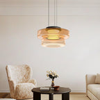 Levels Series Geometric Pendant - Modern Tiered Stacking Lamp for Dining Room & Kitchen