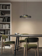 Levels Series Geometric Pendant - Modern Tiered Stacking Lamp for Dining Room & Kitchen