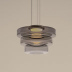 Levels Series Geometric Pendant - Modern Tiered Stacking Lamp for Dining Room & Kitchen