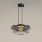 Levels Series Geometric Pendant - Modern Tiered Stacking Lamp for Dining Room & Kitchen