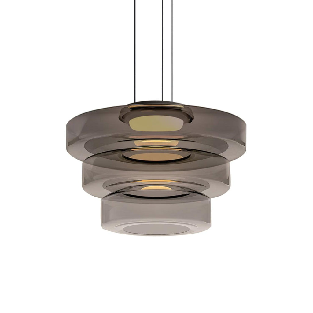 Levels Series Geometric Pendant - Modern Tiered Stacking Lamp for Dining Room & Kitchen