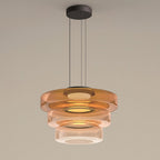 Levels Series Geometric Pendant - Modern Tiered Stacking Lamp for Dining Room & Kitchen