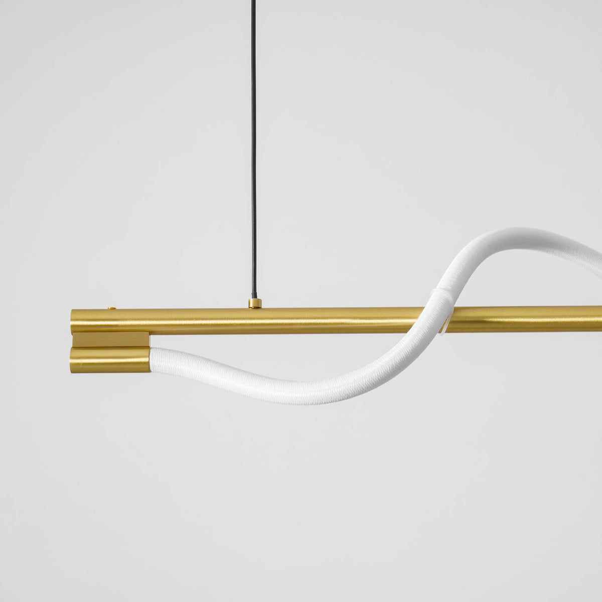 Linear Wave Pendant Light for Kitchen Island