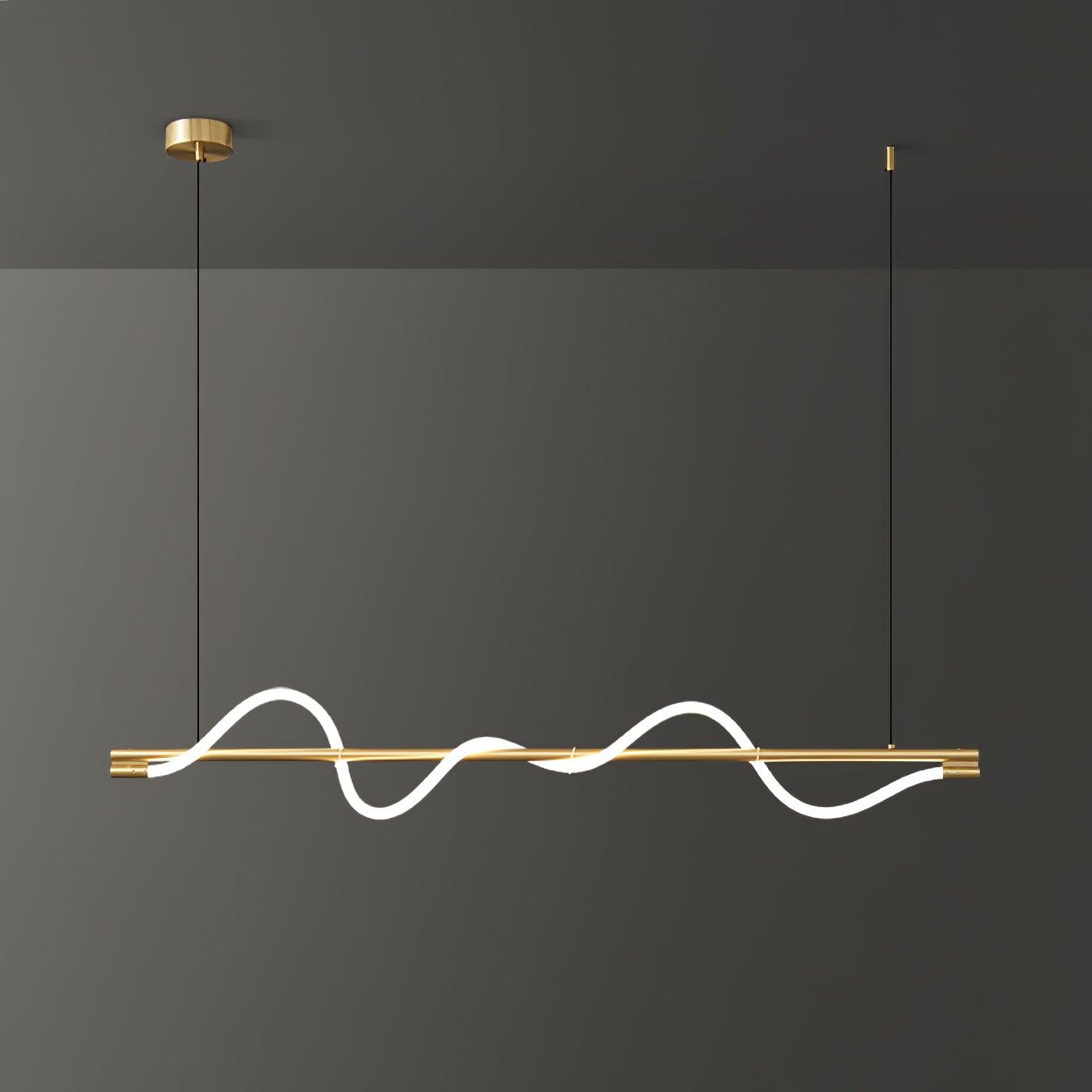 Linear Curve Island Pendant Lamp 