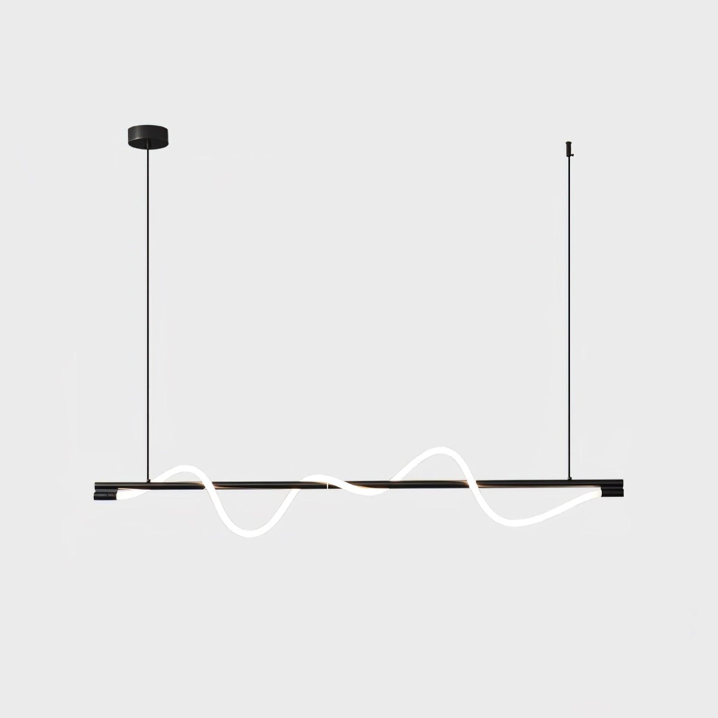 Linear Wave Pendant Light for Kitchen Island