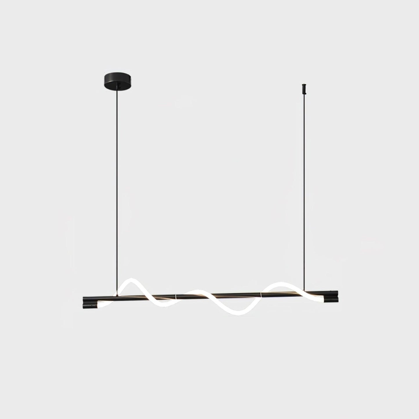 Linear Wave Pendant Light for Kitchen Island
