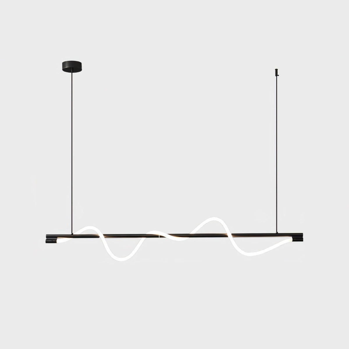 Linear Wave Pendant Light for Kitchen Island
