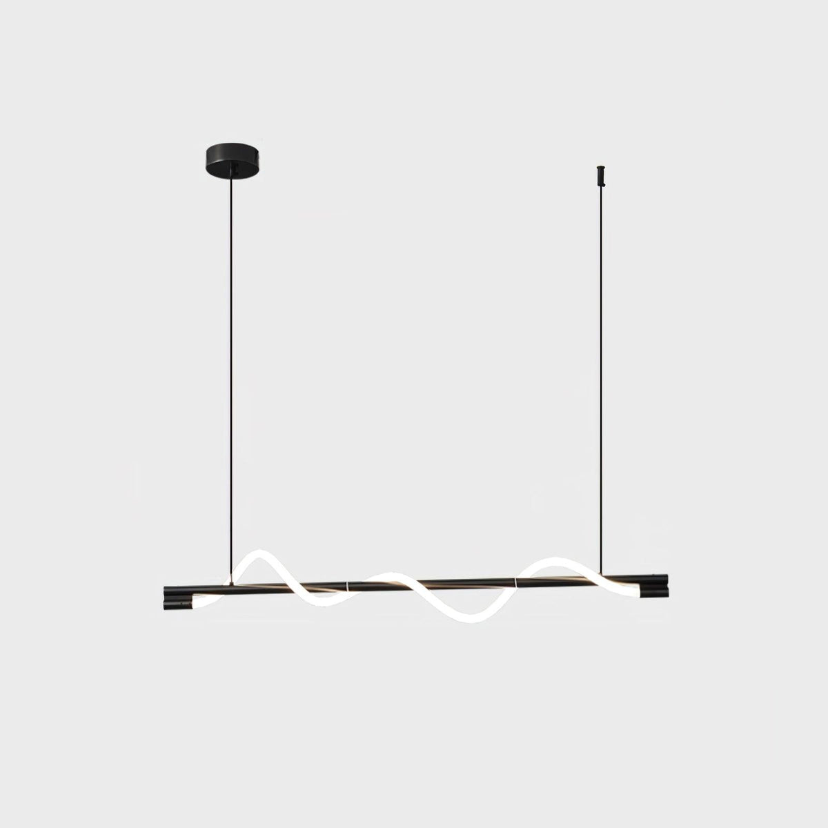 Linear Wave Pendant Light for Kitchen Island