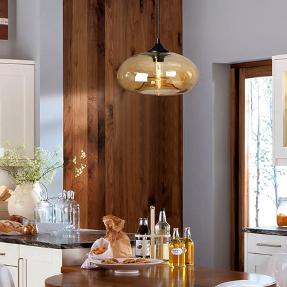 Nuvlight Hand-Blown Color Glass Pendant Light