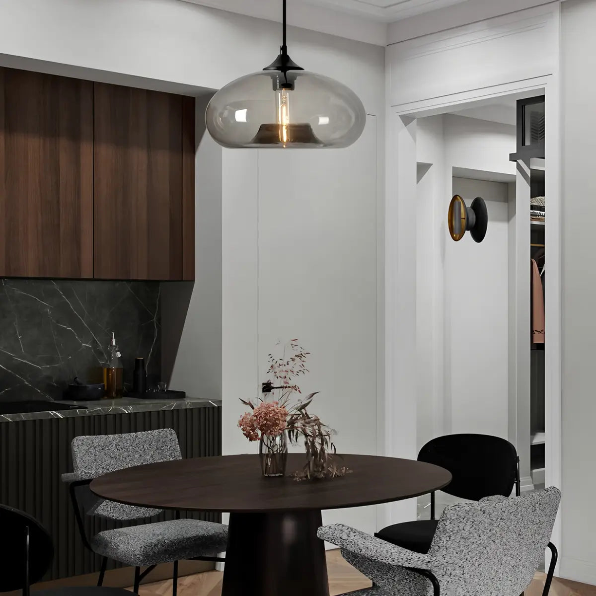 Nuvlight Hand-Blown Color Glass Pendant Light