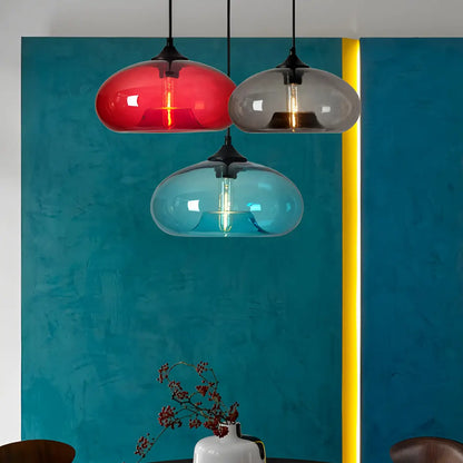 Nuvlight Hand-Blown Color Glass Pendant Light