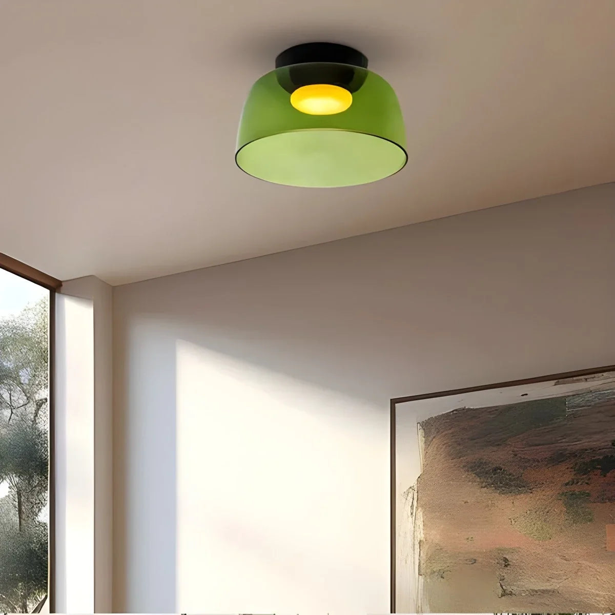 Nuvlight Colored Glass Ceiling Light