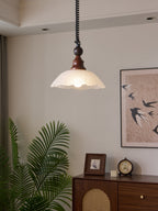 Monet Artistic Glass Pendant - Modern Impressionist Hanging Lamp for Dining Room & Bedroom
