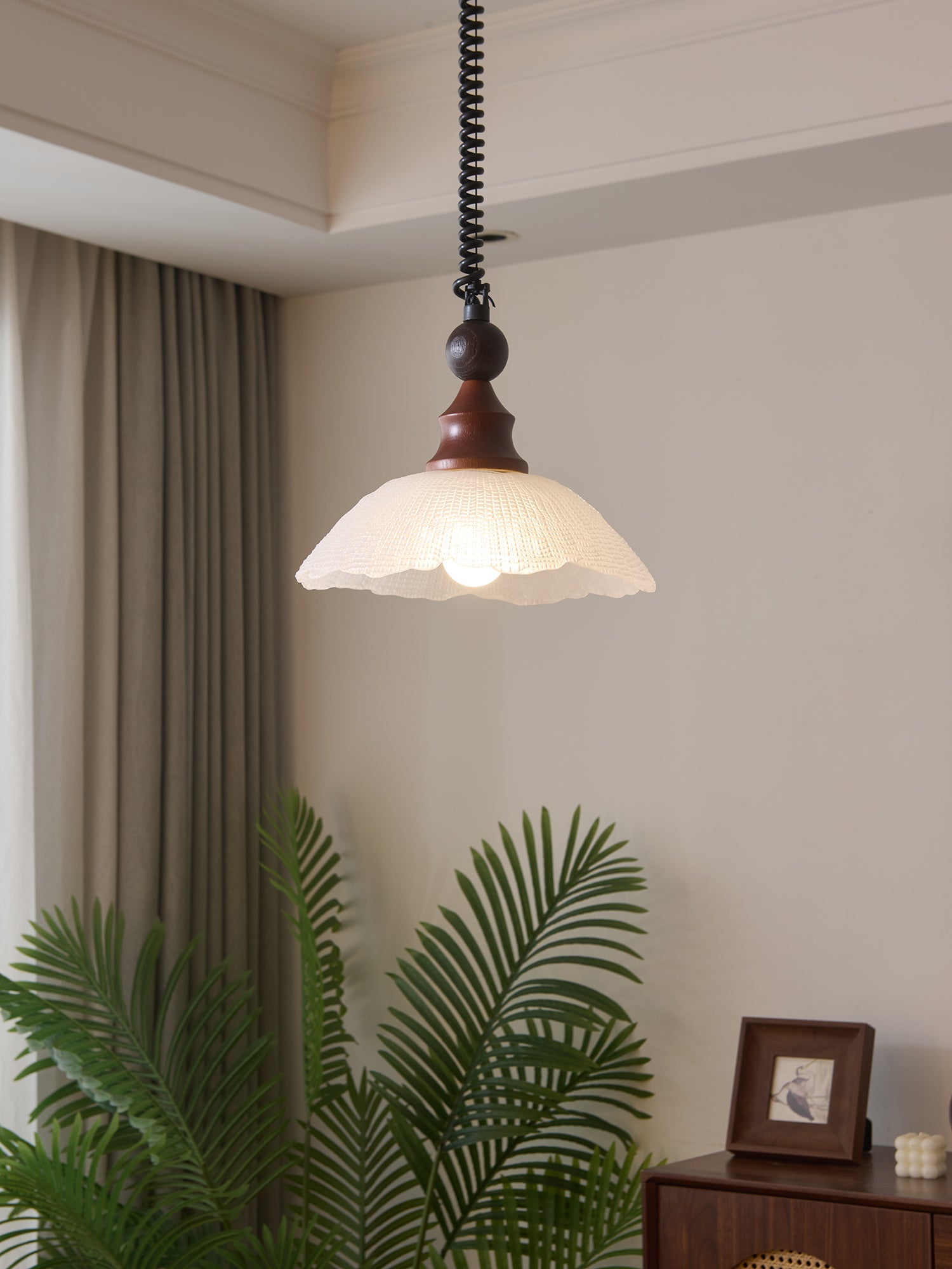 Monet Artistic Glass Pendant - Modern Impressionist Hanging Lamp for Dining Room & Bedroom