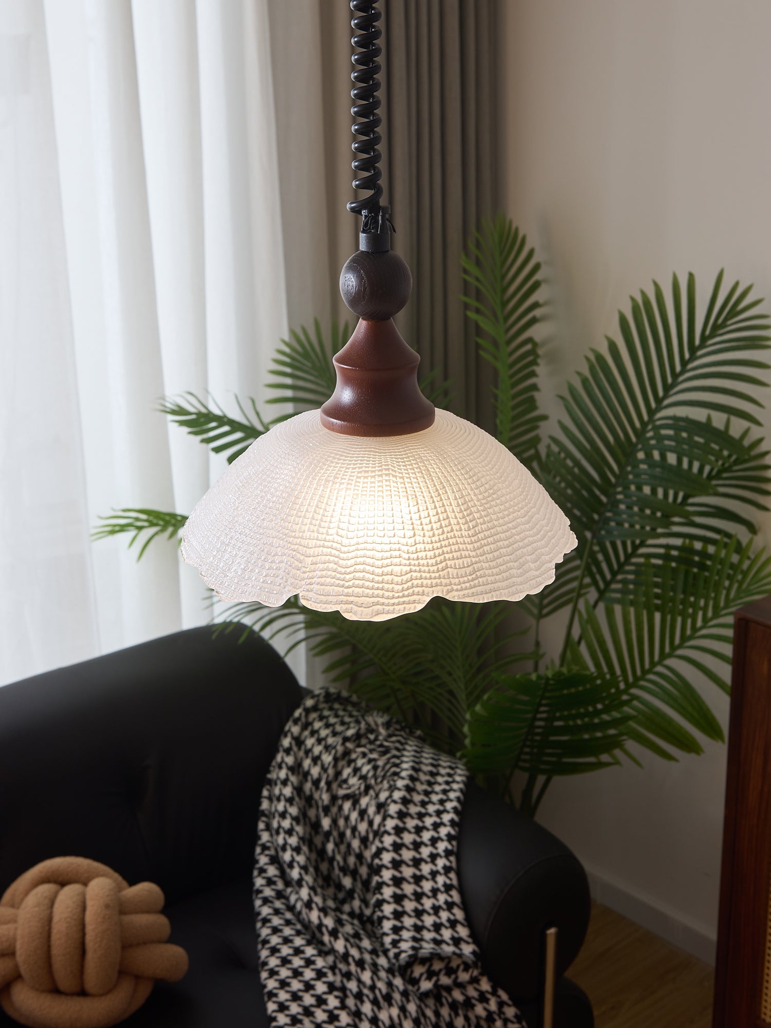 Monet Artistic Glass Pendant - Modern Impressionist Hanging Lamp for Dining Room & Bedroom